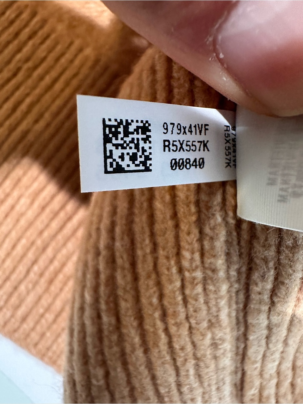 Aerie Oversized V-Neck Striped Sweater Camel White Striped Size L - Picture 11 of 13
